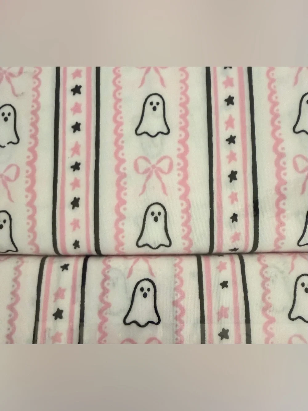 Pink Ghost Print 4-Piece Tween Sheet Set NWT